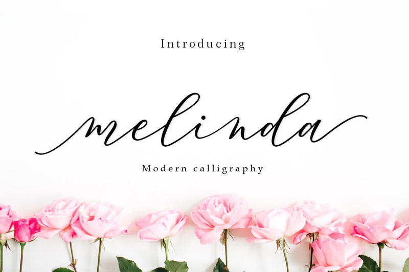 melinda wedding font