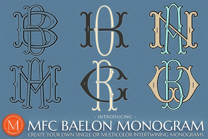 mfc baelon monogram monogram font