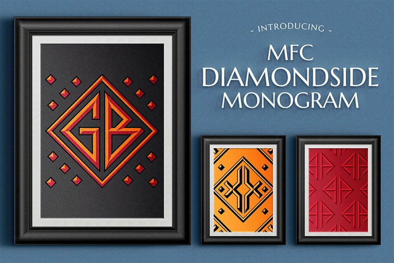 mfc diamondside monogram monogram font