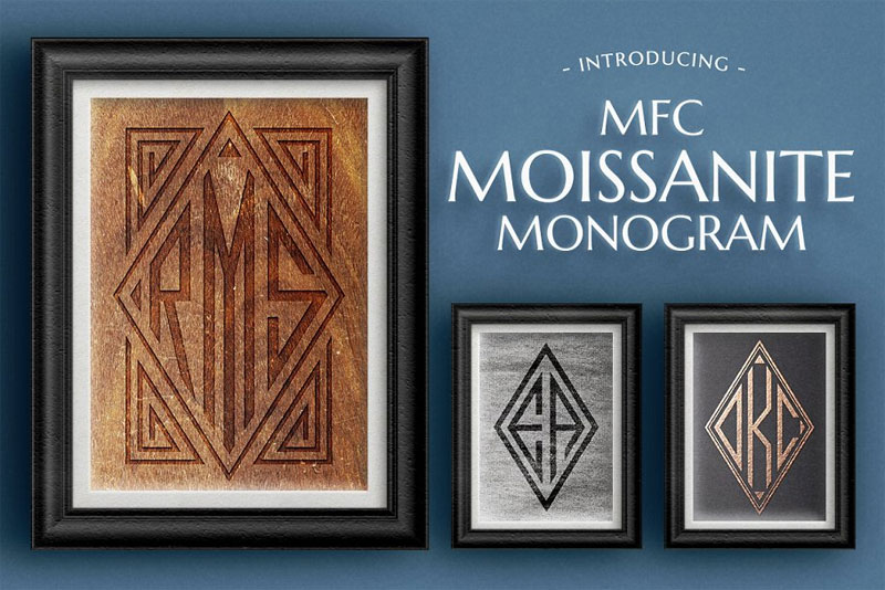 mfc moissanite monogram monogram font