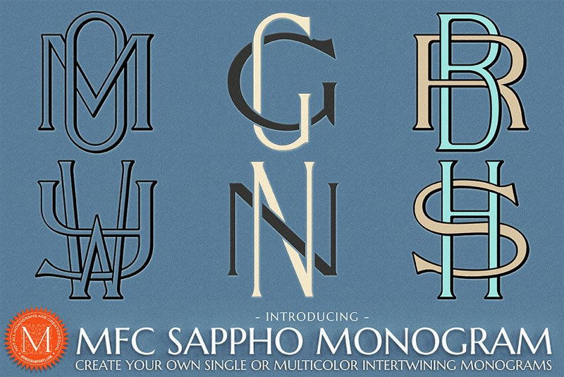 mfc sappho monogram monogram font