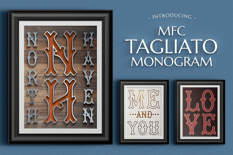 mfc tagliato monogram monogram font