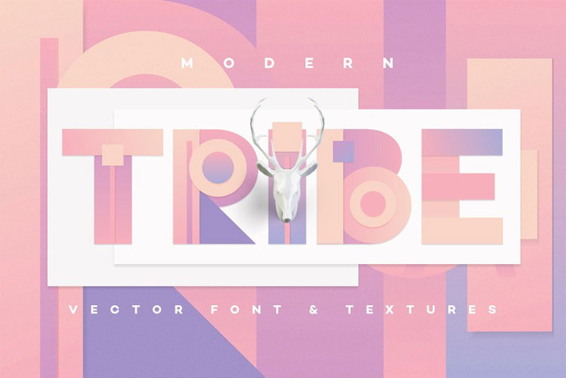 modern tribe vector tribal font