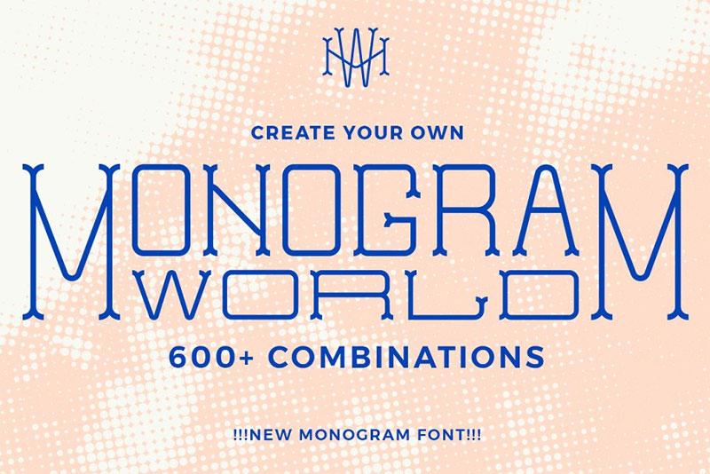 monogram world monogram font