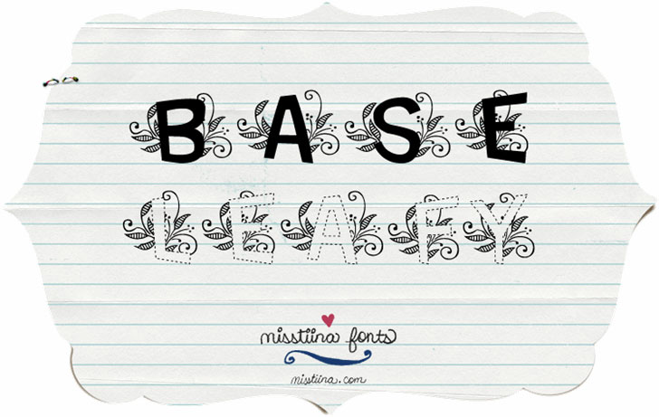 mtf base leafy monogram font