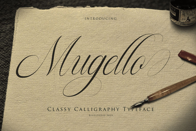 mugello wedding font
