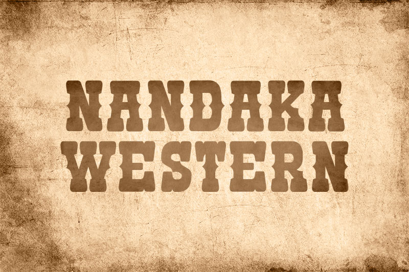 nandaka western wanted font