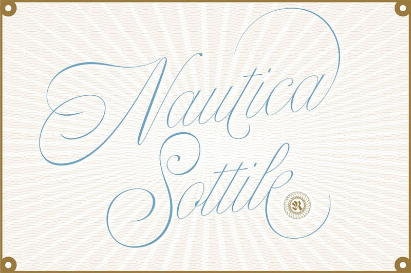 nautica sottile nautical font