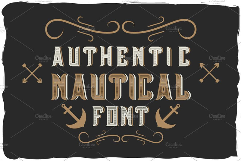 nautical nautical font