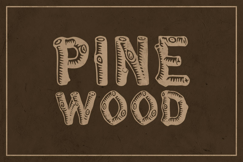 pinewood wanted font