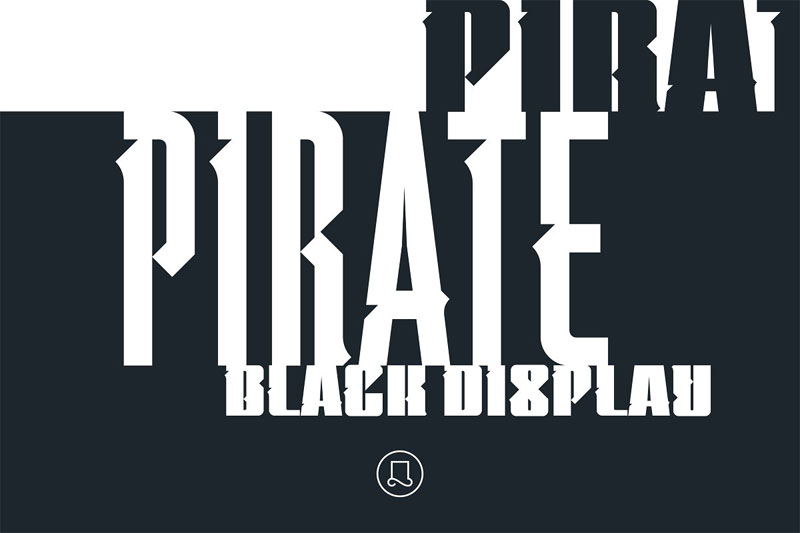 pirate black display pirate font