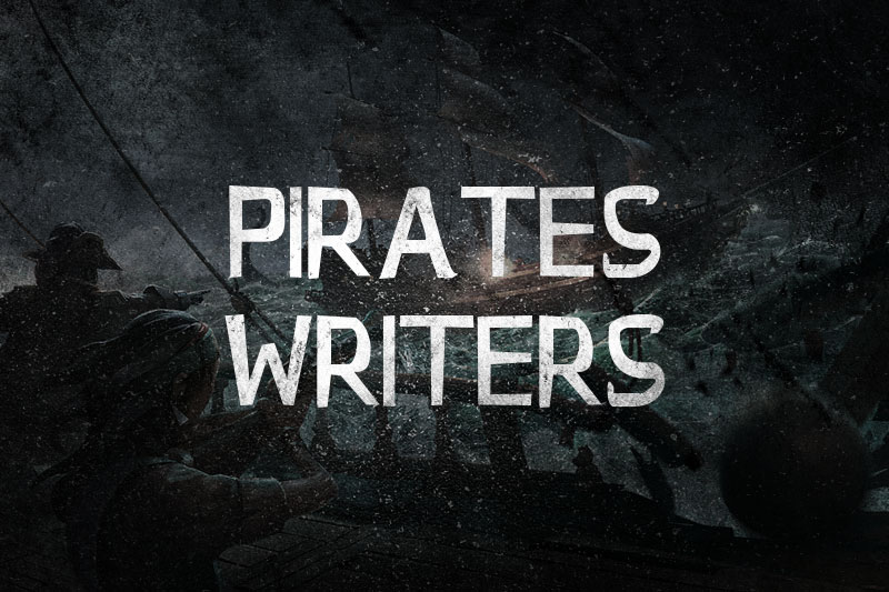 pirates writers pirate font