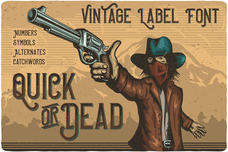 quick or dead wanted font