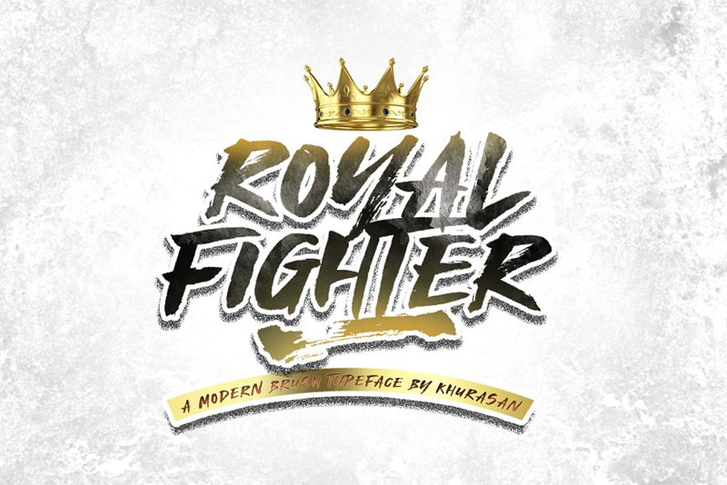 royal fighter birthday font