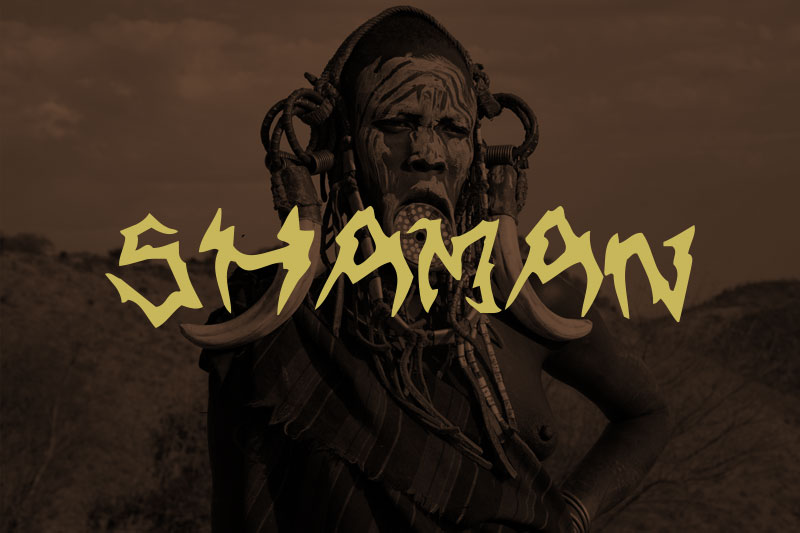 shaman tribal font