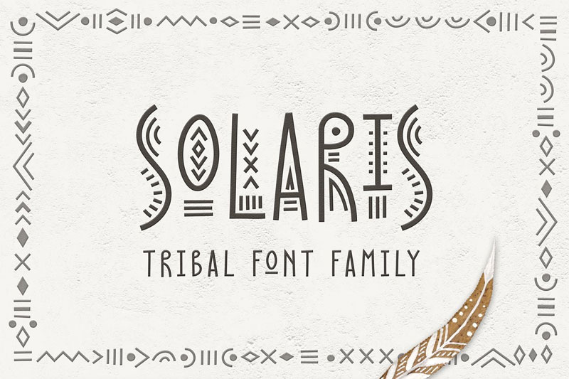 solaris tribal font