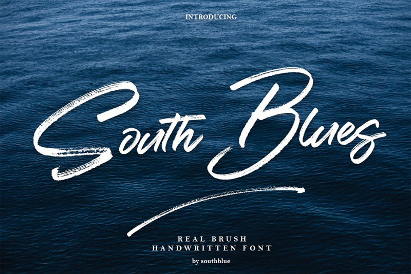 south blues nautical font