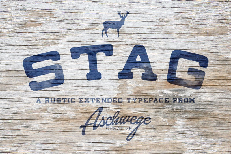 stag wanted font