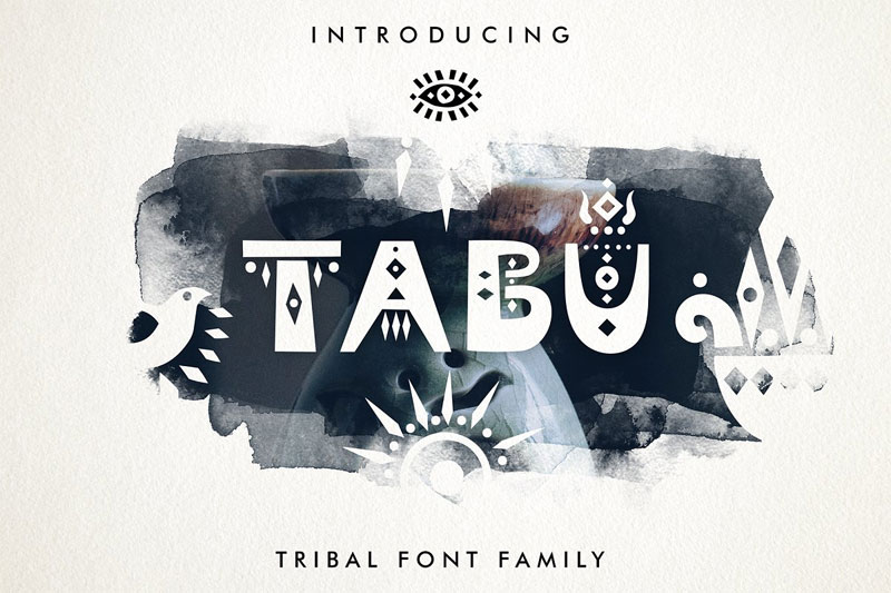 tabu tribal font
