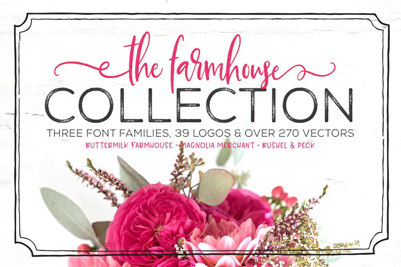 the farmhouse collection farmhouse font