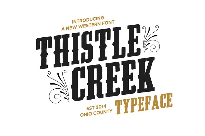 thistle creek wanted font