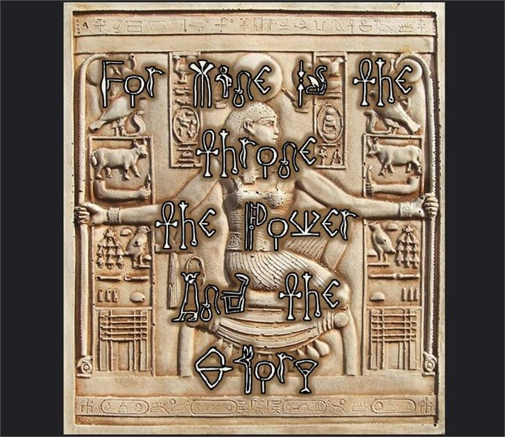 throne of egypt egyptian font