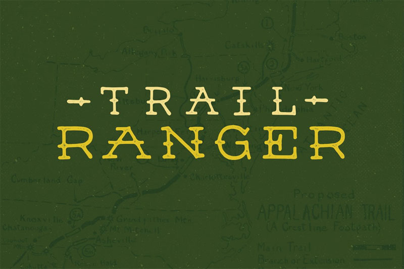 trail ranger wanted font