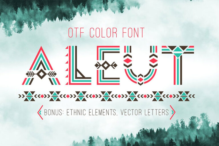 50 Best Tribal Fonts FREE Premium 2024 Hyperpix   Tribal Aleut Otf Color Tribal Font 768x512 