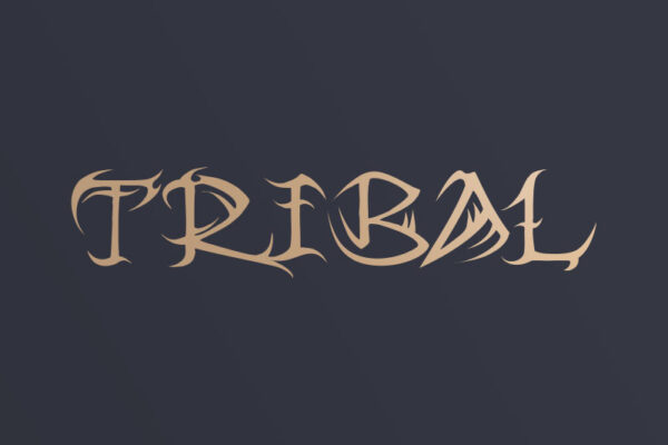 50 Best Tribal Fonts FREE Premium 2024 Hyperpix   Tribal Tribal Font 1 600x400 