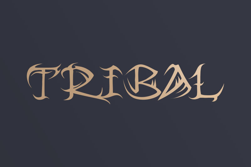 tribal tribal font