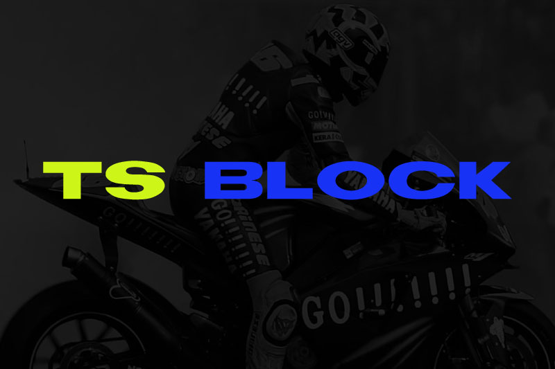 ts block racing font