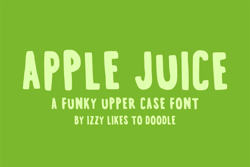 apple juice funky font