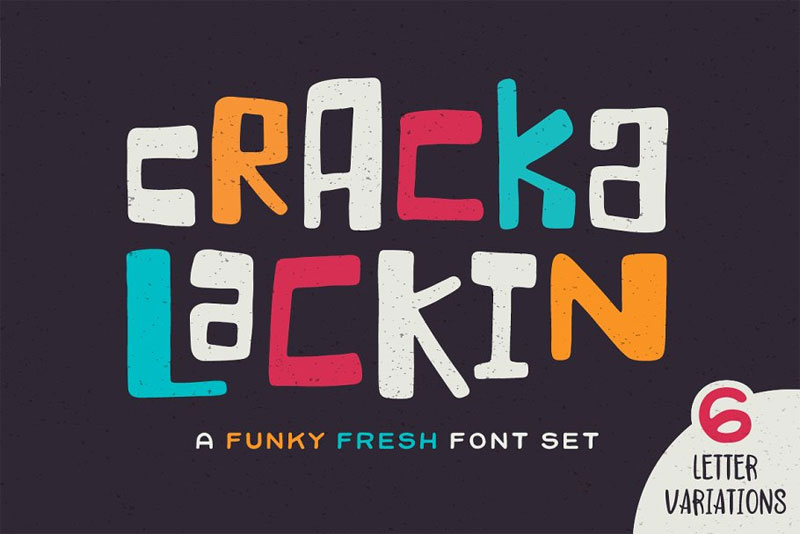 crackalackin funky font