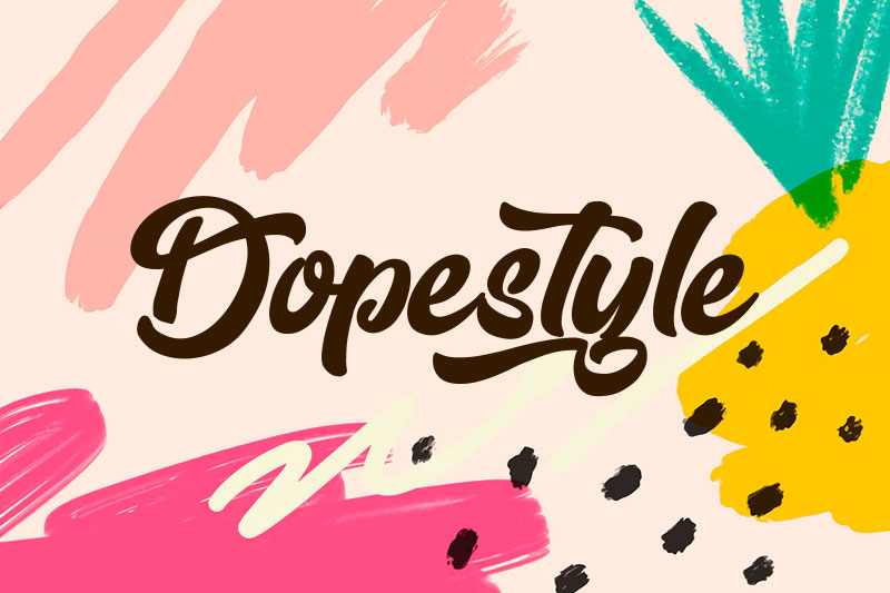dopestyle funky font