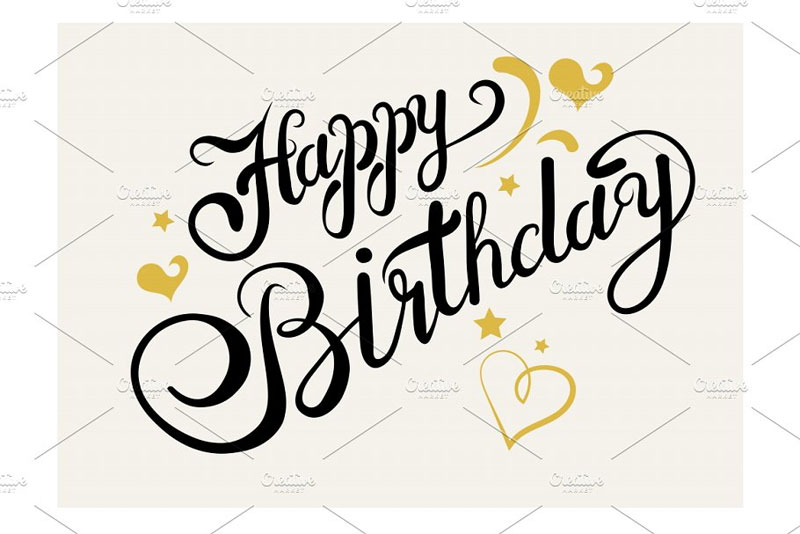 happy birthday lettering birthday font