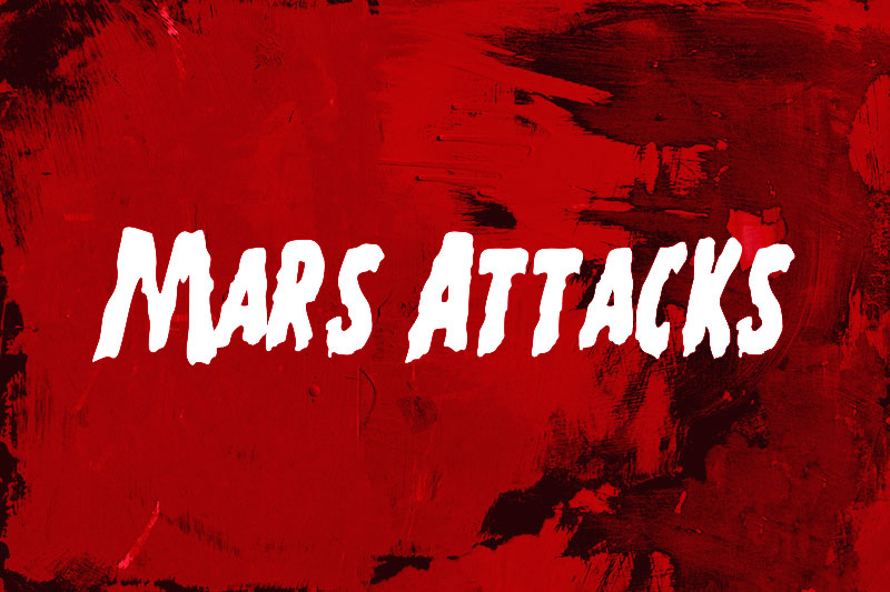 mars attacks slime font