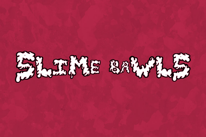 slime bawls slime font