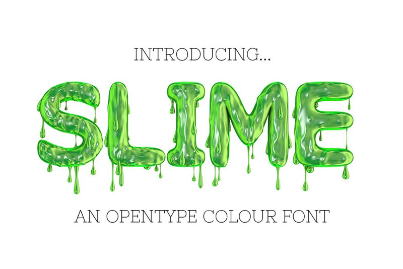 slime slime font
