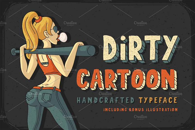 dirty cartoon font