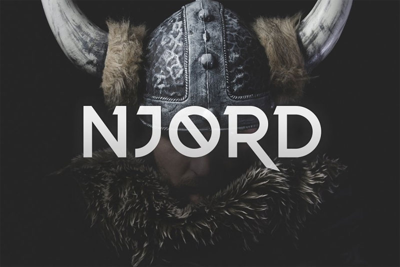 njord typeface viking font