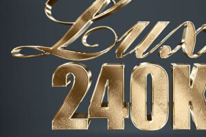 Gold Text Effect Download PSD Text Style