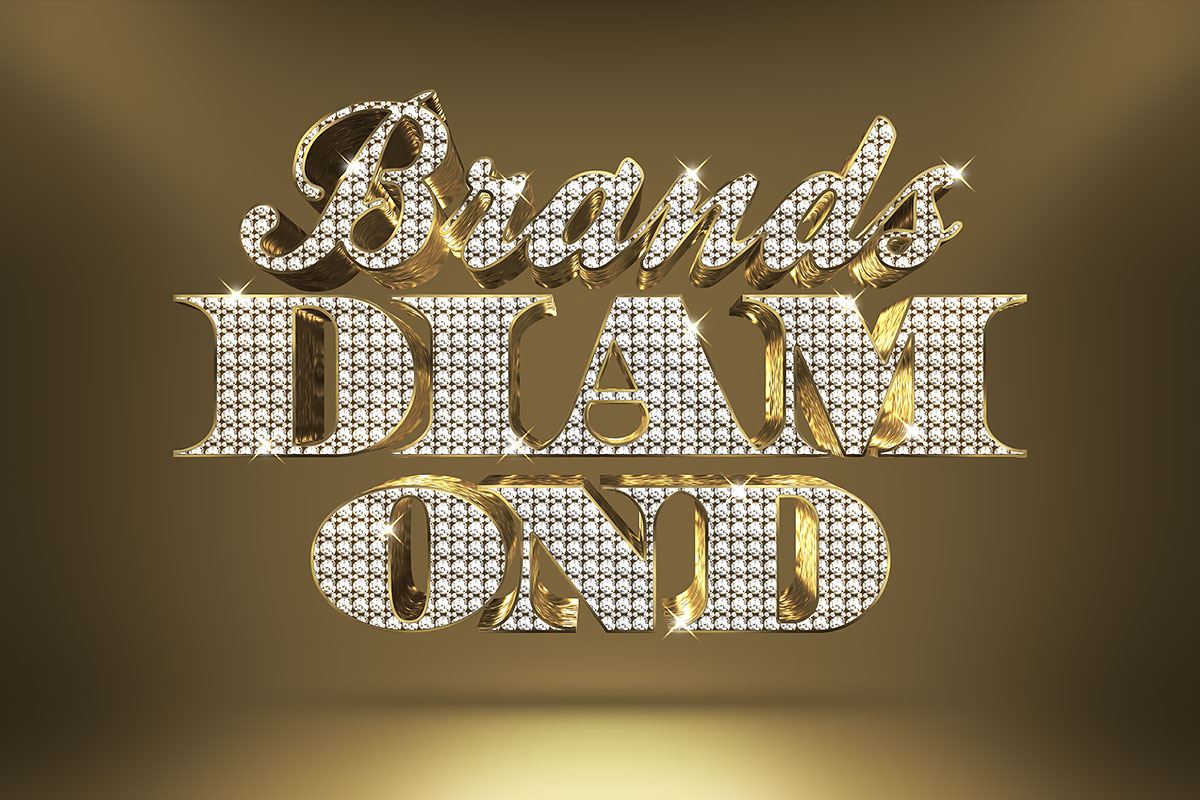 Diamond Text Effect Photoshop