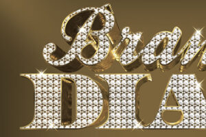 Bling Bling Diamond 3D Text Effect Download Text Style