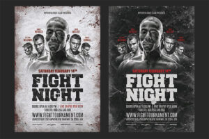 Boxing Night Flyer PSD Template Download
