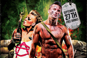 Camo Party Flyer PSD Template Download