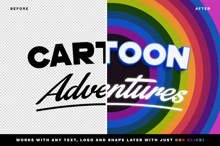 Cartoon Intro Title Text Effect Download Text Style