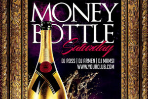 Cash Money Party Flyer PSD Template Download