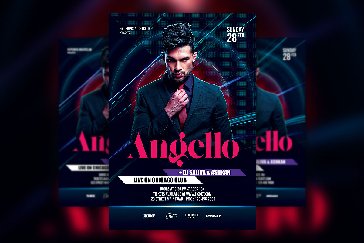 Dj Event Flyer Psd Template Hyperpix