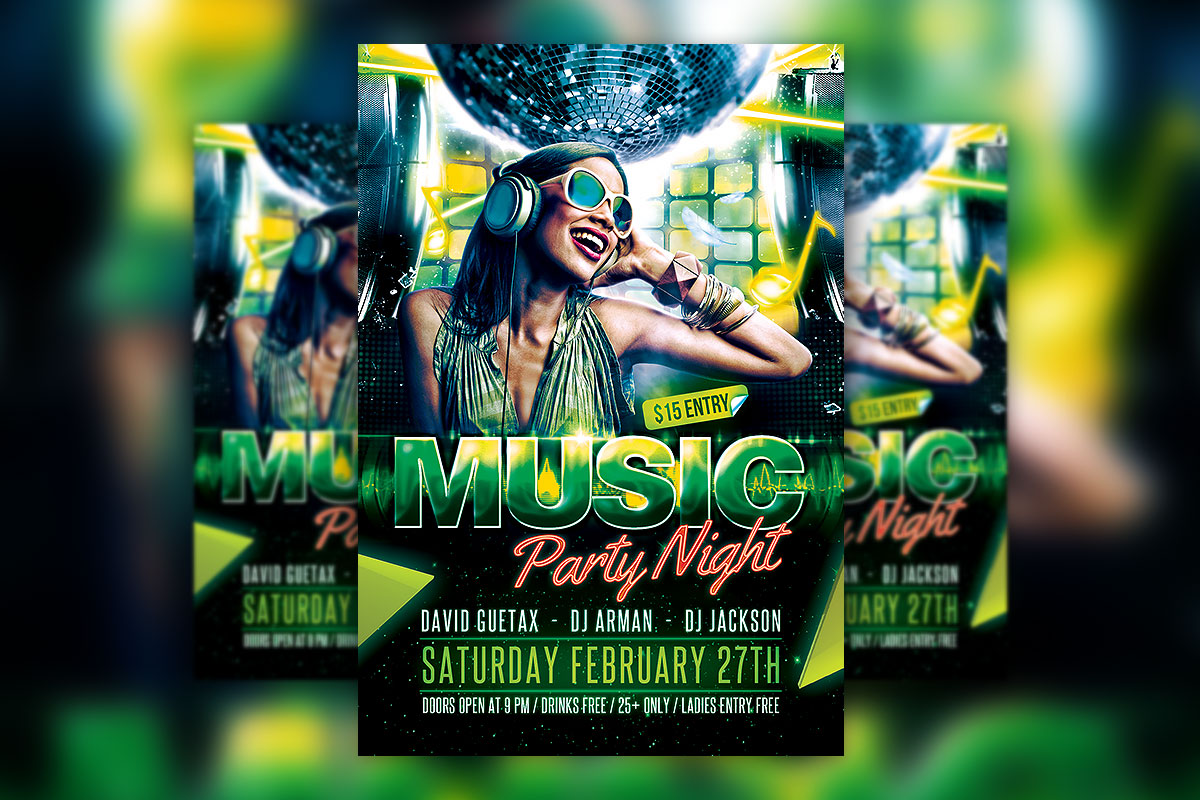 blank club flyer templates free download