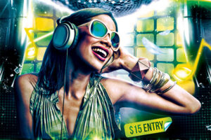 Electro Night Club Flyer PSD Template Download